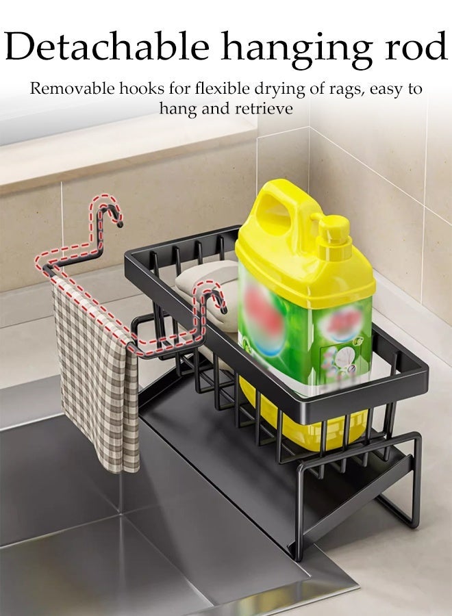 2 Pack Stainless Steel Dishwashing Sponge Holder, Sink Caddy Organizer Rack, Dish Soap and Sponge Holder for Kitchen Accessories Storage - Image 4